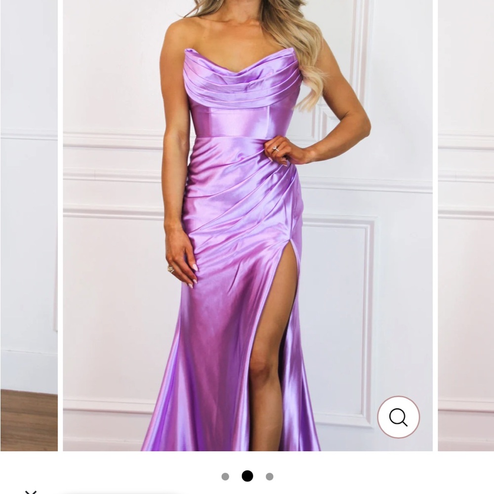 Elegant Lavender Evening Gown